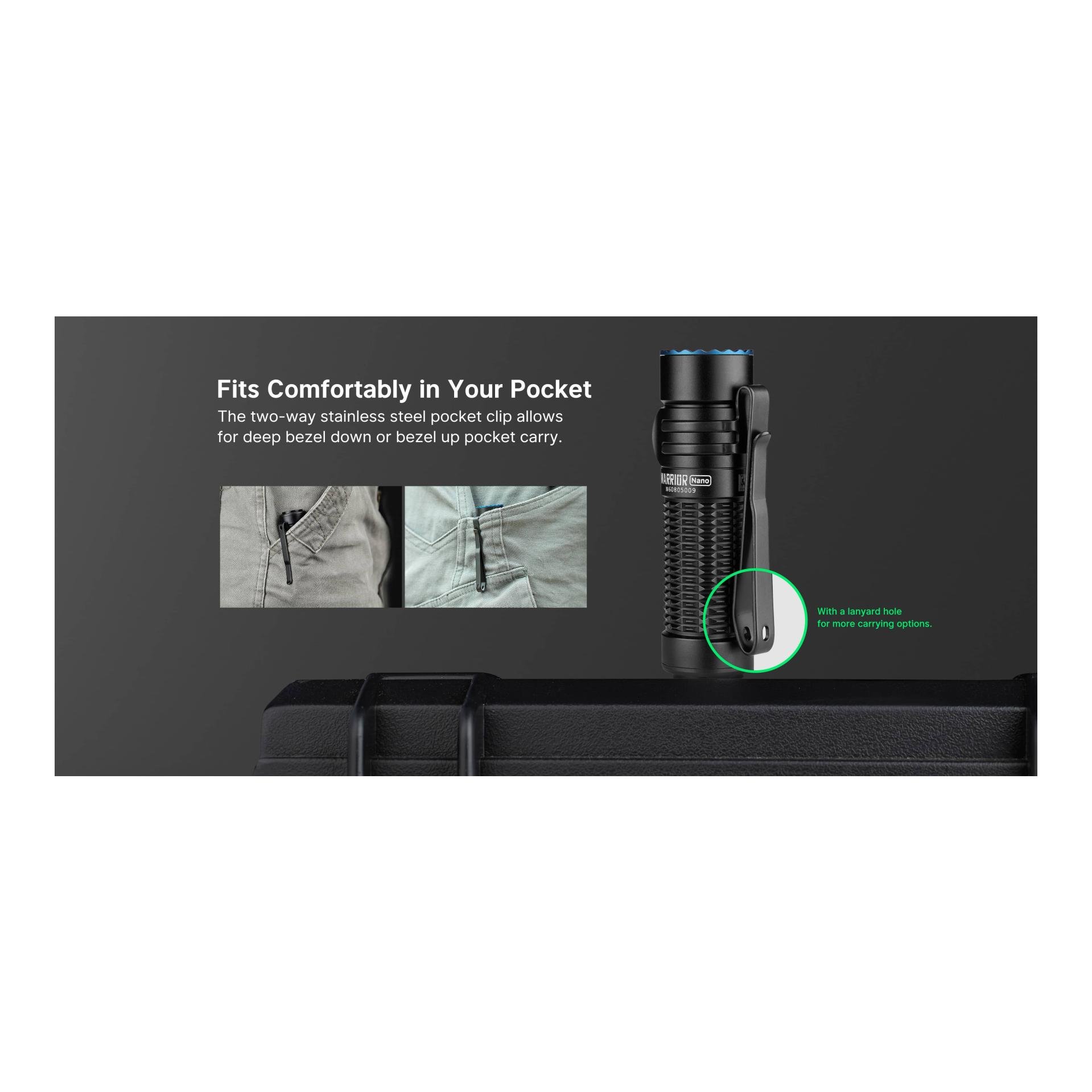 Warrior Nano - 1200lm EDC Taschenlampe 