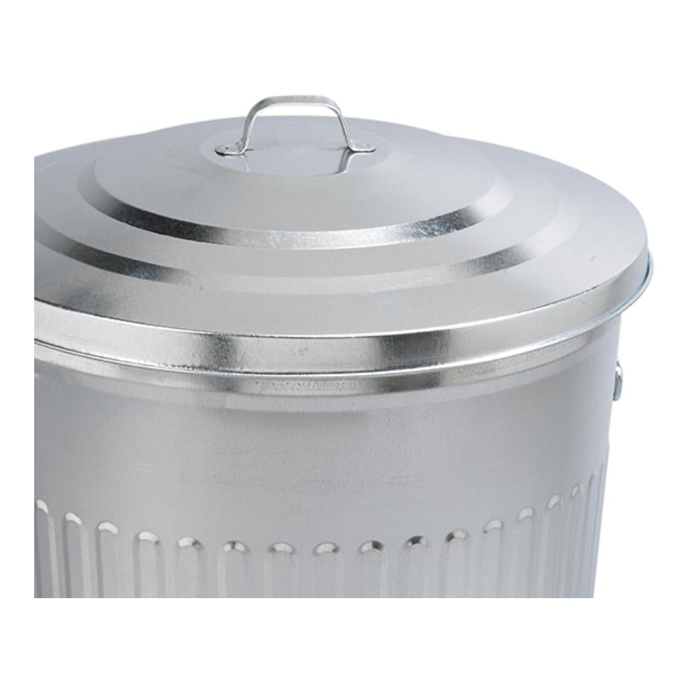 Guillouard Amerikanischer Abfalleimer aus verzinktem Stahl