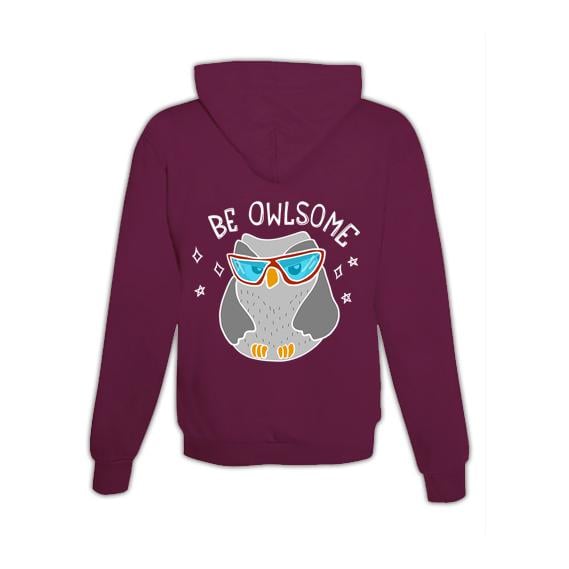 Hoodie mit Zipper Be Owlsome Unisex