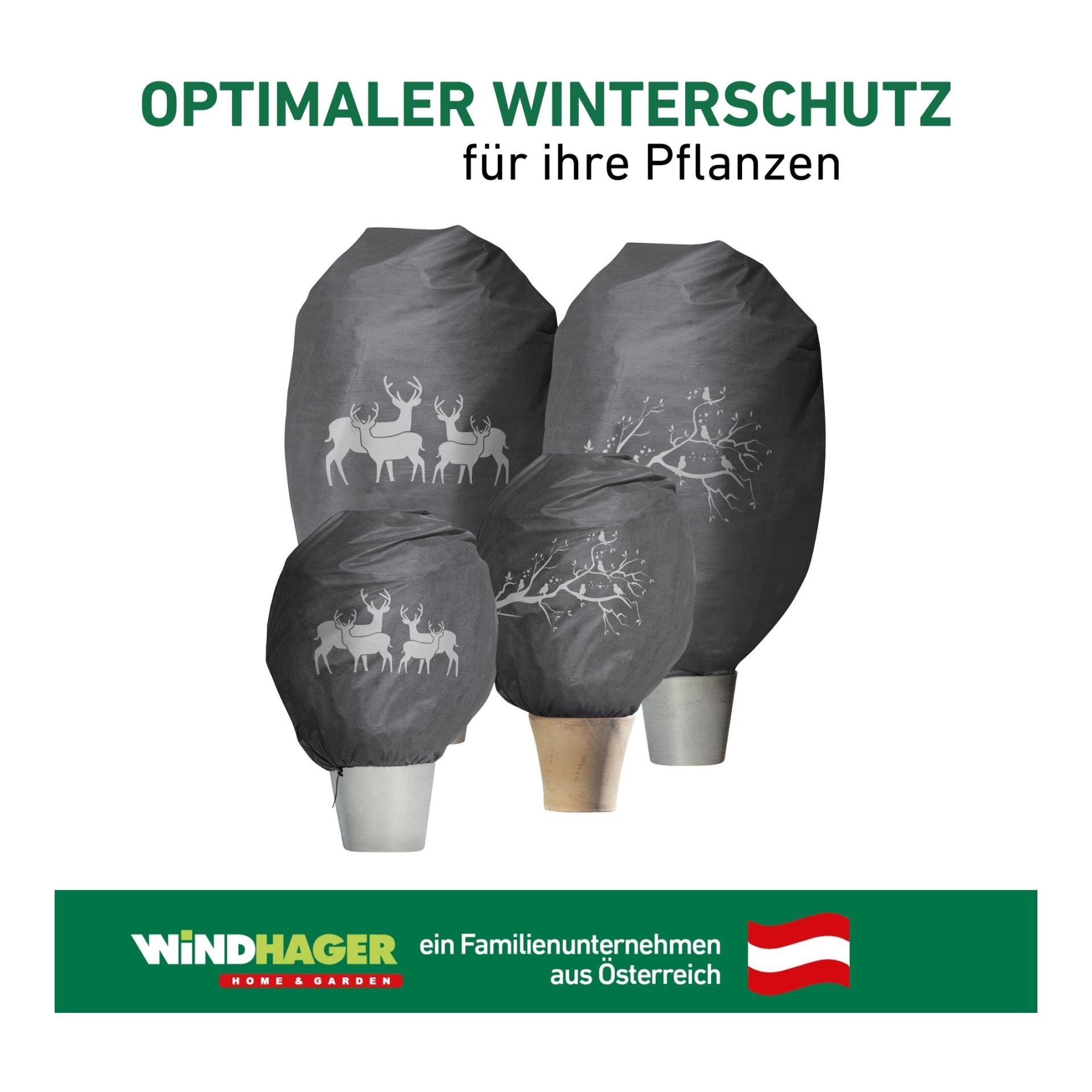 Winter-Deko-Vlieshaube PROTECT Vögel