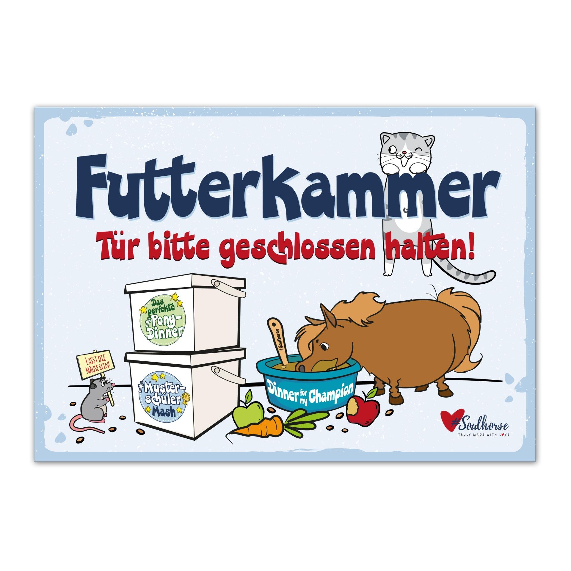 “Futterkammer” Stallschild