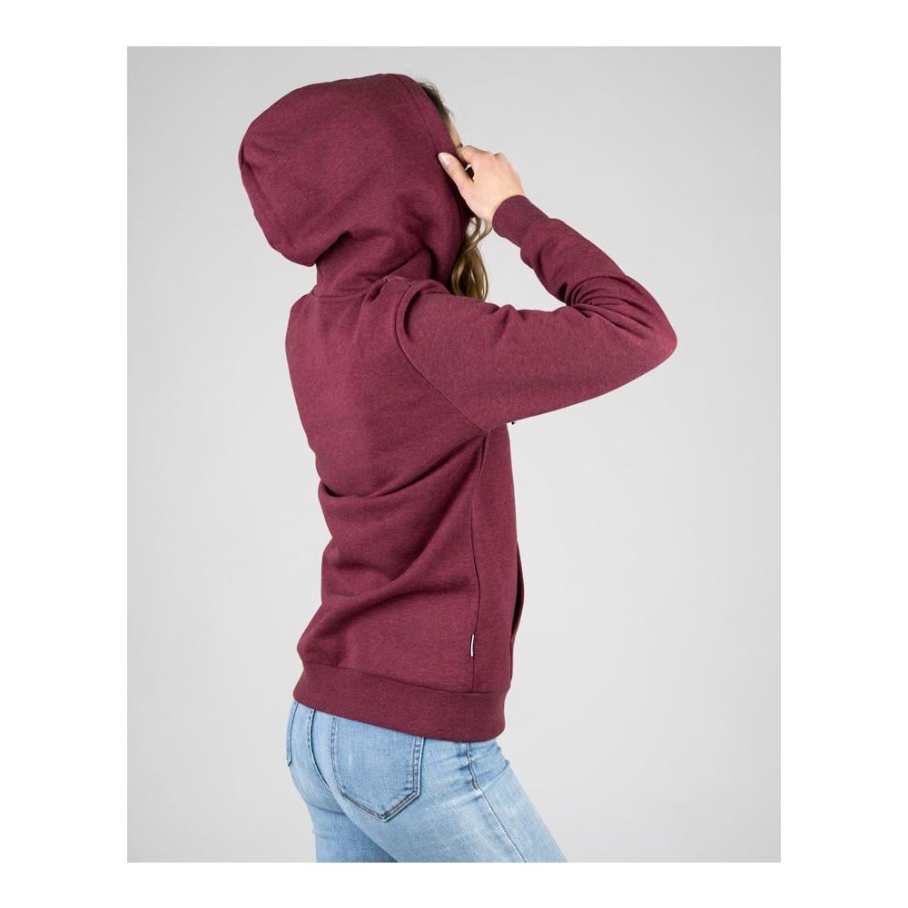 TreeHoodie Zip (Women) - Bordeaux Mel 