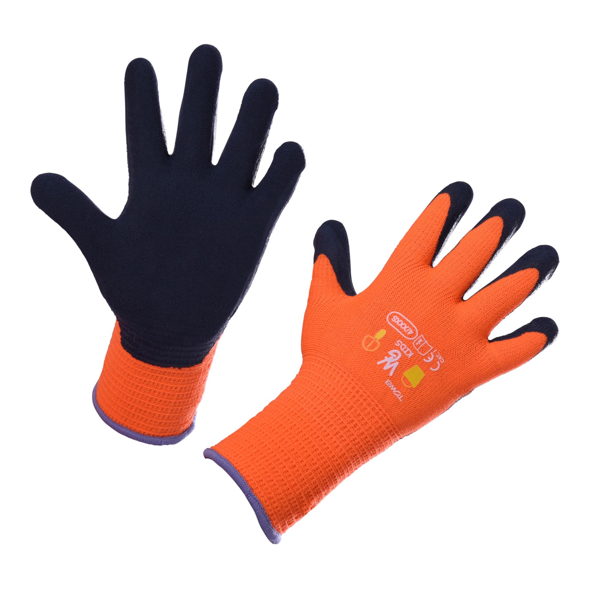 Kinderhandschuh TOWA 4-6 Jahre, latexbeschichtet - orange
