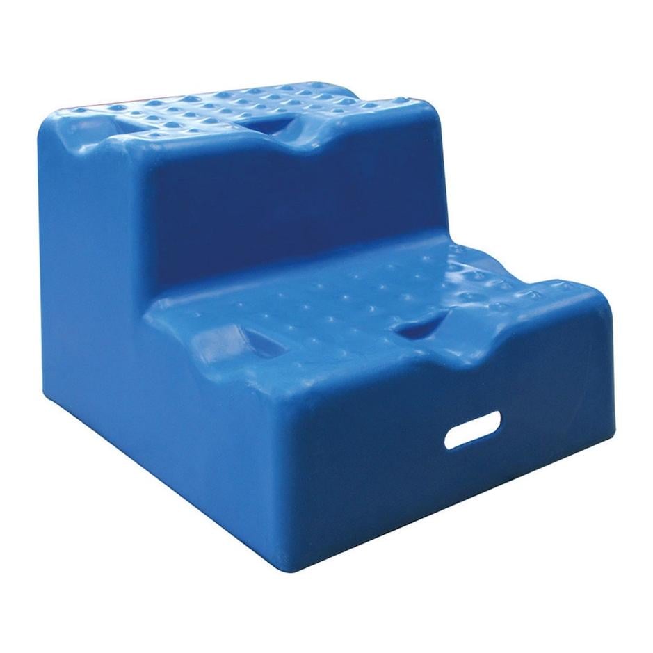 Cavalettiblock-Aufsteighilfe - blau