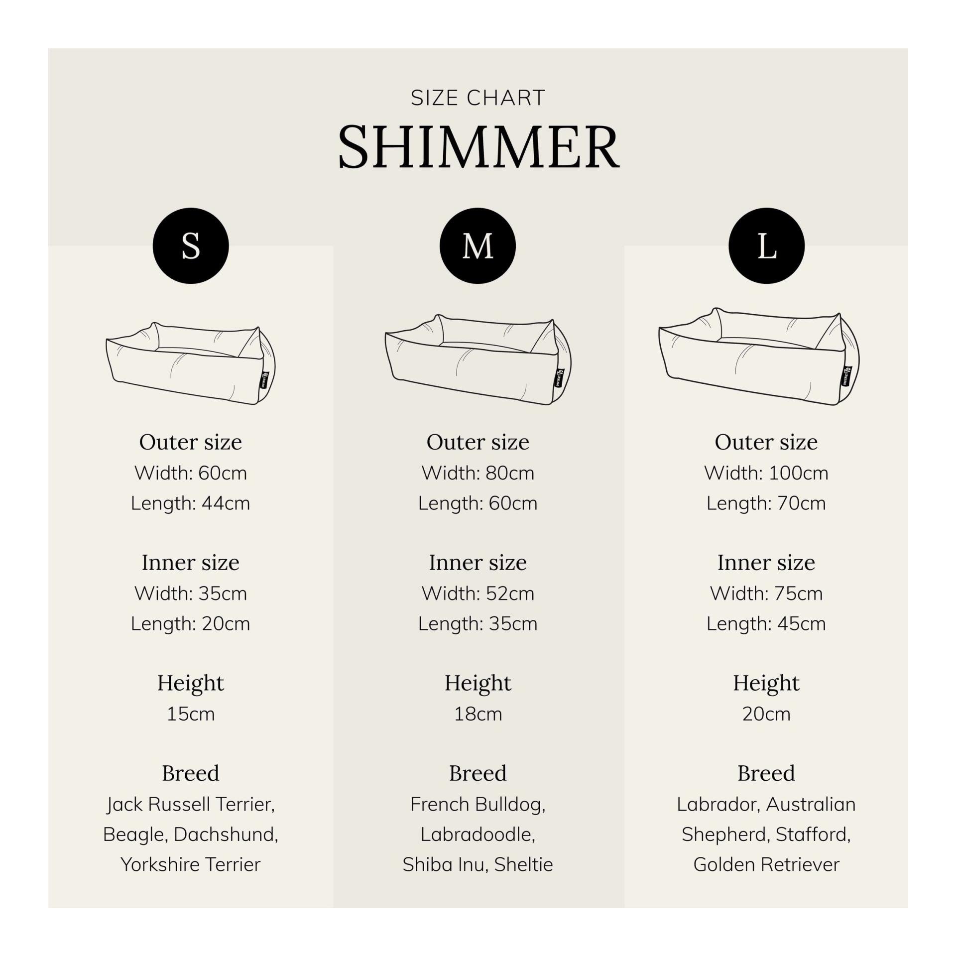 Hundebett Shimmer Box Bett
