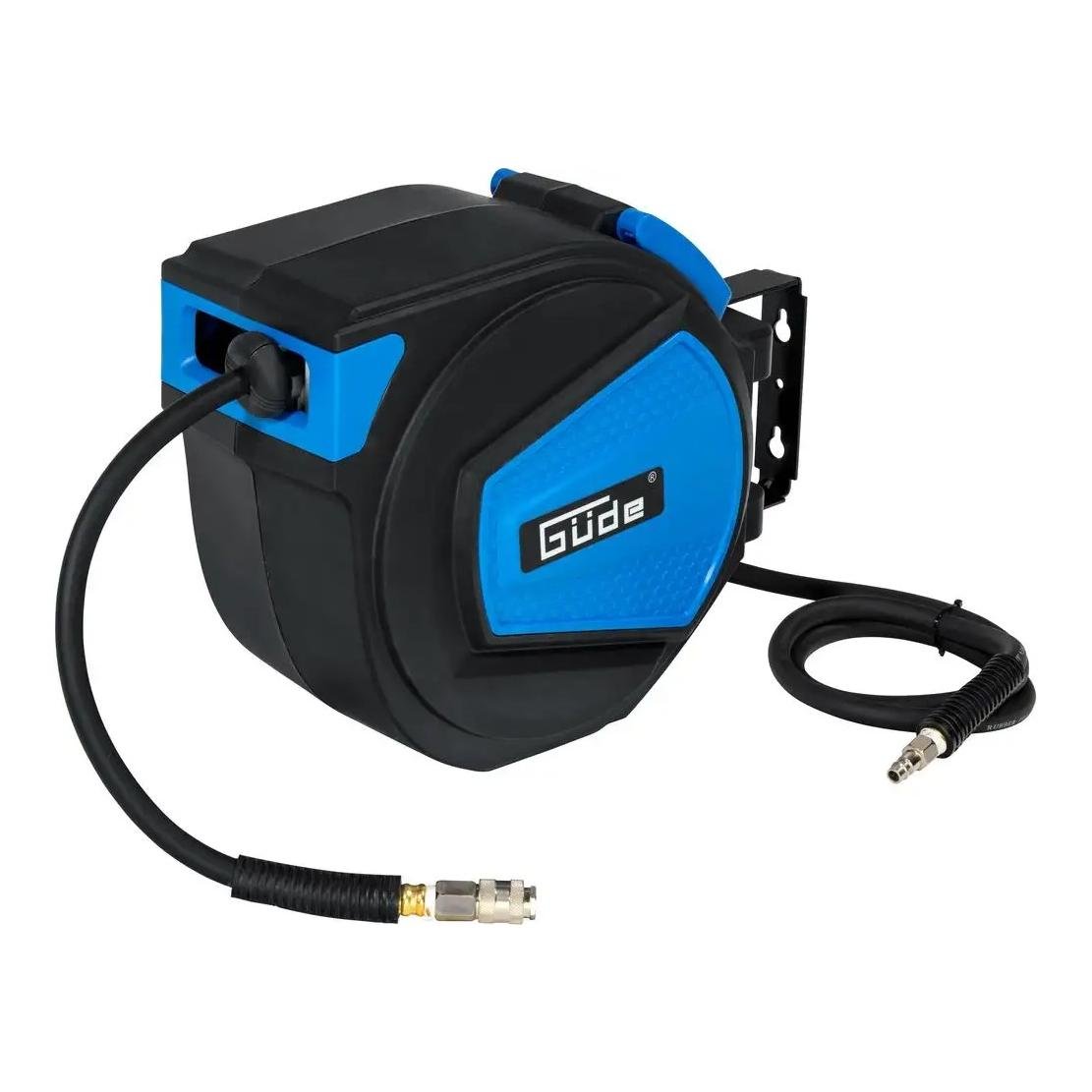 Güde Automatikschlauchtrommel 15 m - Blau / Schwarz