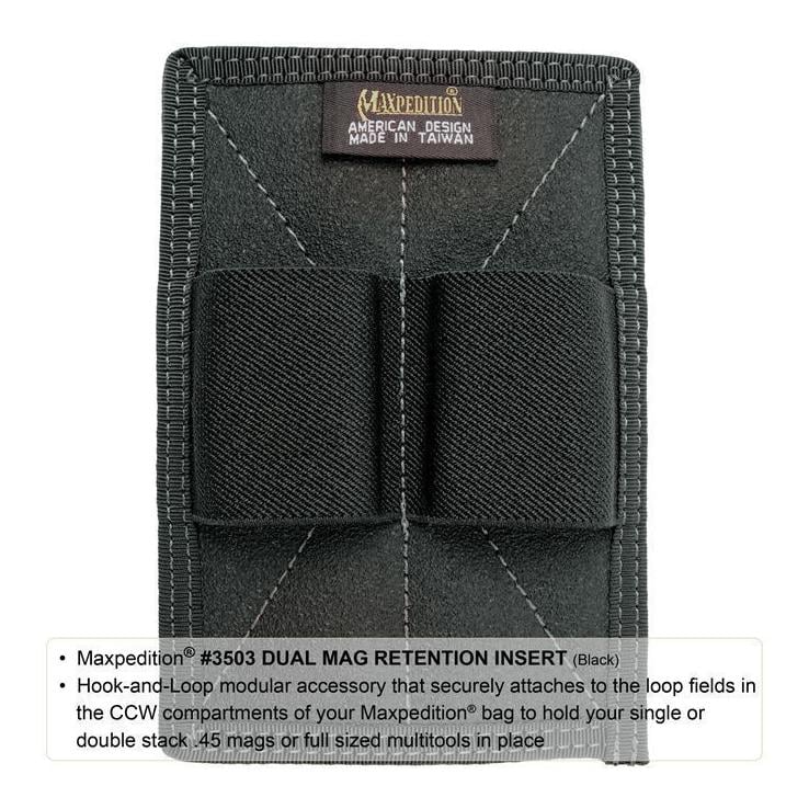 Pochette Maxpedition Dual Retention Insert - noire