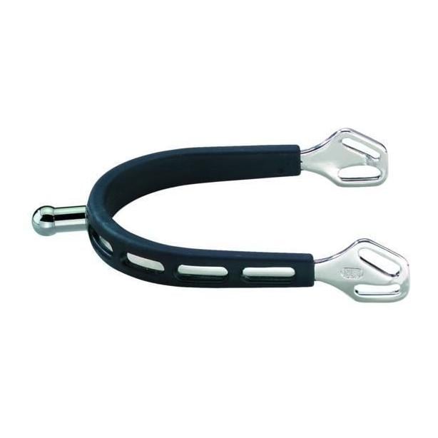 ULTRA fit EXTRA GRIP Edelstahlsporen - mit Balkenhol Schlaufe - 20mm Dorn abgerundet