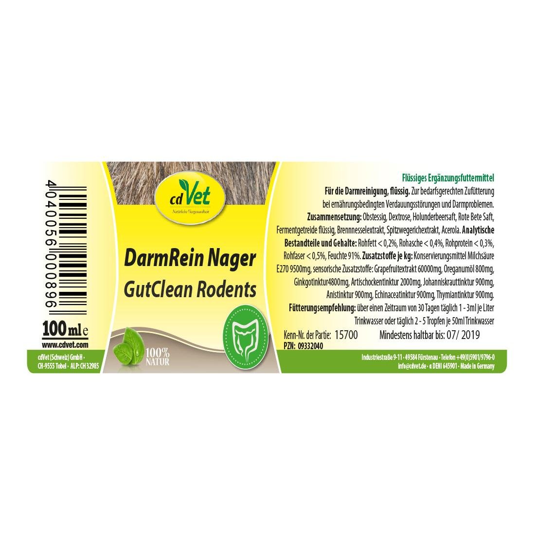 DarmRein pour rongeurs