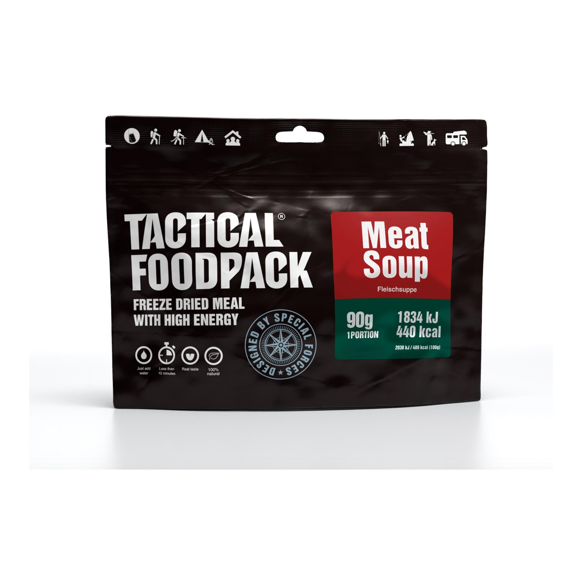 Image of Tactical Foodpack Meat Soup - Schwarz - bei Hauptner.ch