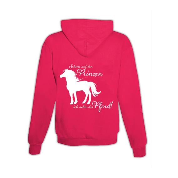 Image of Schwesternuhr Hoodie Ich nehm das Pferd Unisex - Pink - bei Hauptner.ch