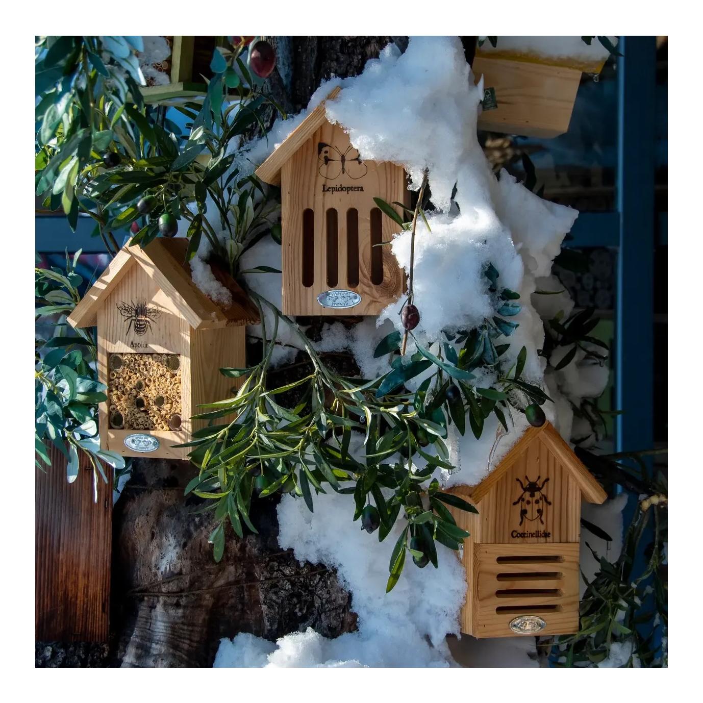 Bienenhaus mit Silhouette