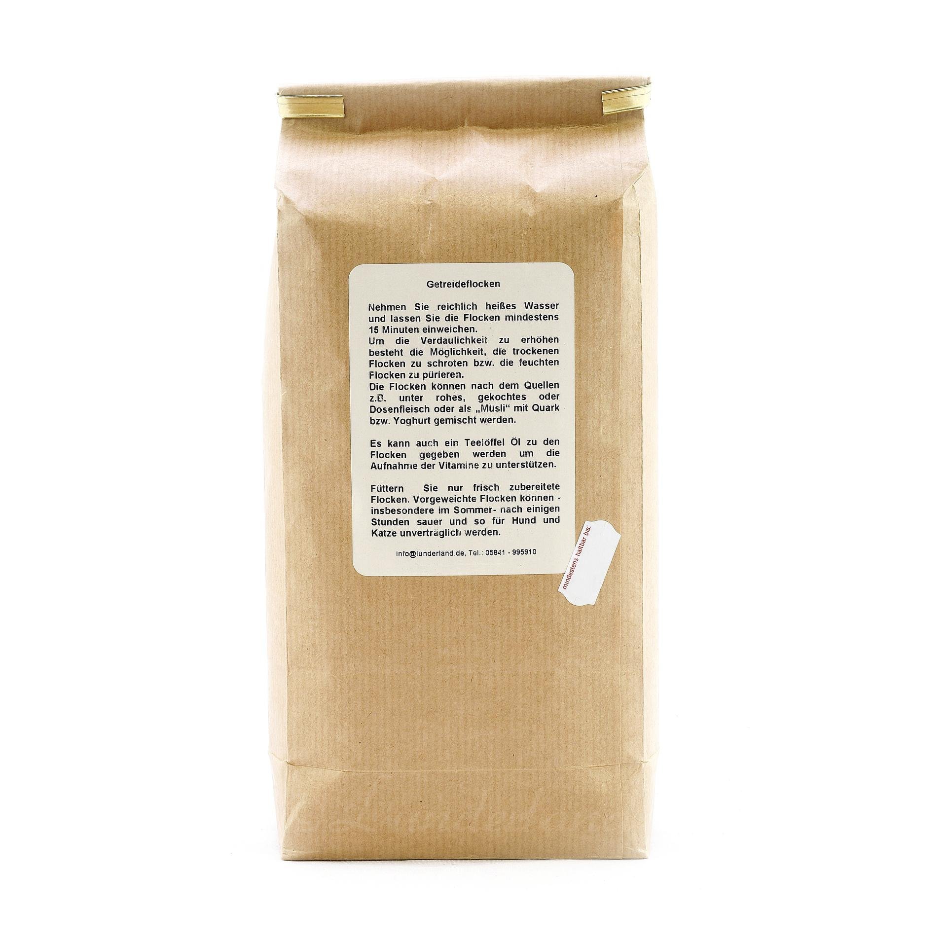 Lunderland Bio-Hirseflocke - Einzelfuttermittel für Hunde und Katzen