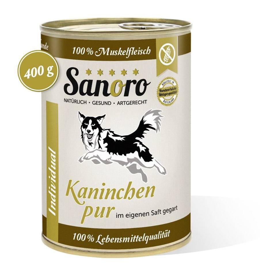 Image of Sanoro Fleisch Plus Kaninchen Pur Ergänzungsfutter bei Hauptner.ch