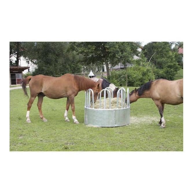 Image of Kerbl Rundraufe mit 8 Fressplätzen - Stahlgrau - bei Hauptner.ch