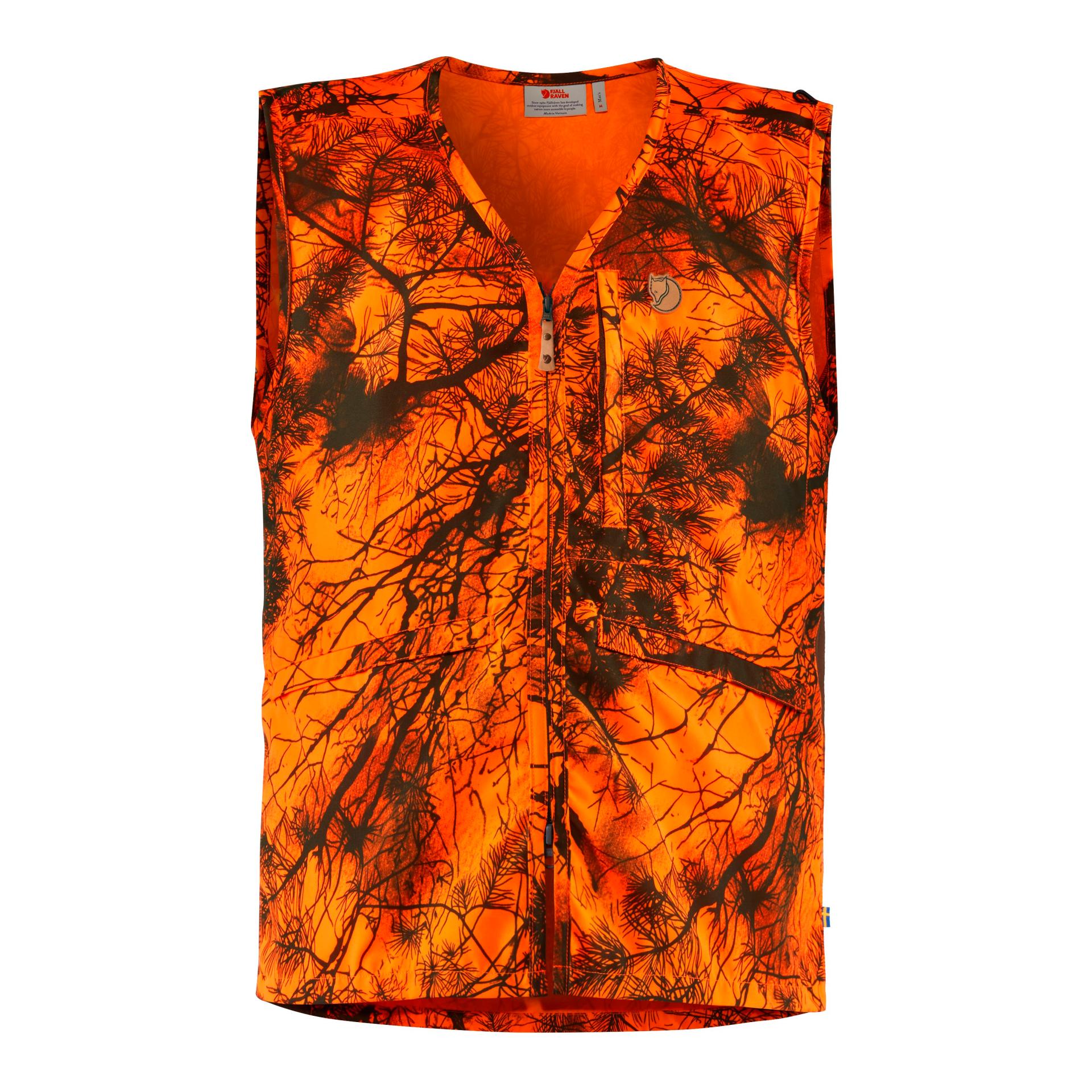 Image of Fjällräven Värmland Weste - orange camo bei Hauptner.ch