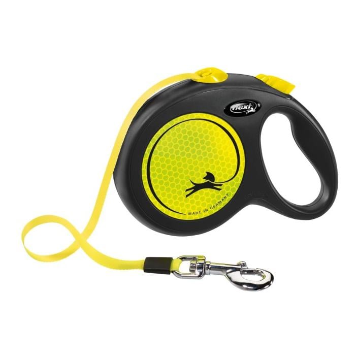 New Classic NEON Auszugsleine - schwarz/gelb