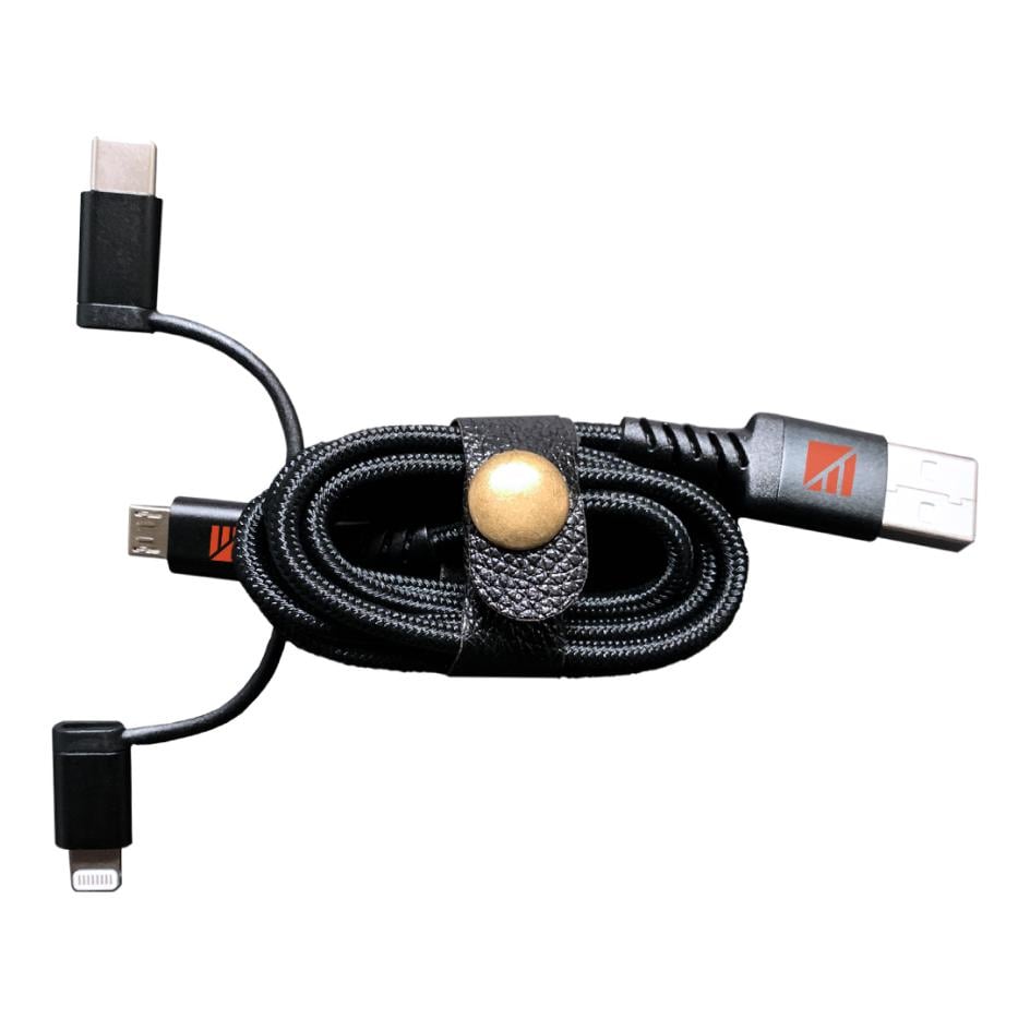 Image of Darkenergy Tridyn 3-köpfiges Ladekabel - Schwarz bei Hauptner.ch