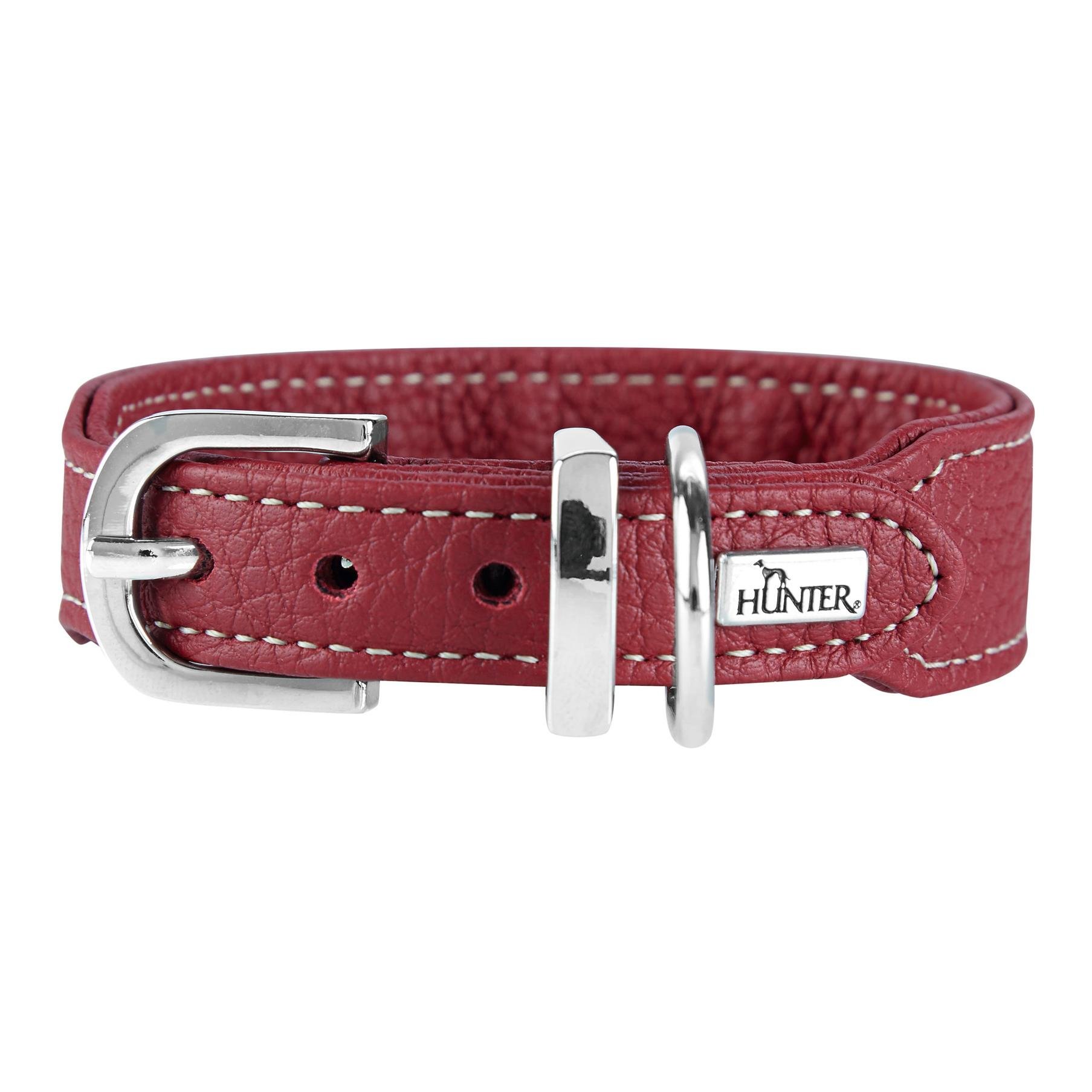 Image of Hunter Halsband Cannes Mini Rindernappaleder - burgund bei Hauptner.ch