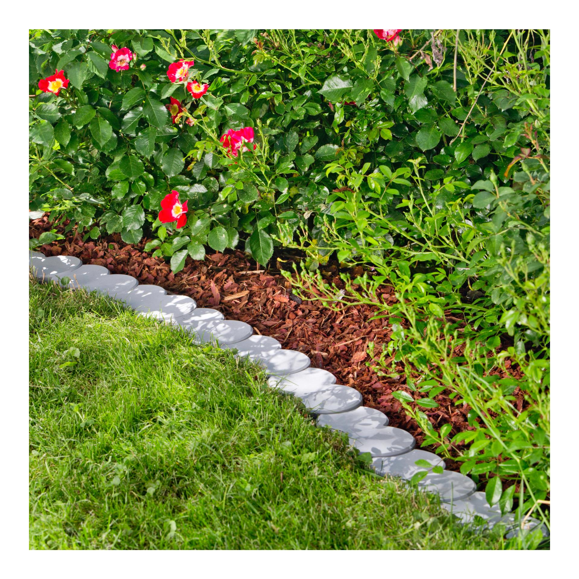 WPC Rasenkanten-Set 1.85m - grau