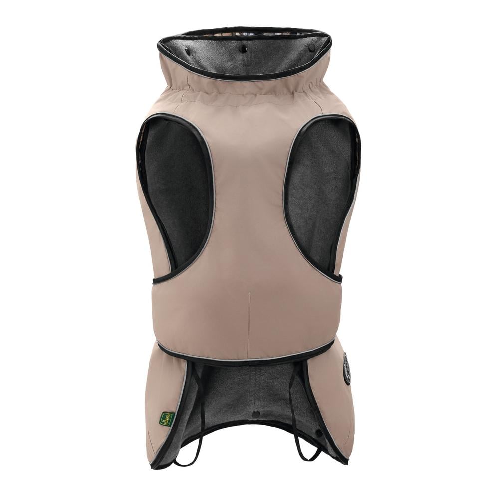Hundemantel Uppsala herausnehmbares Fleece- taupe