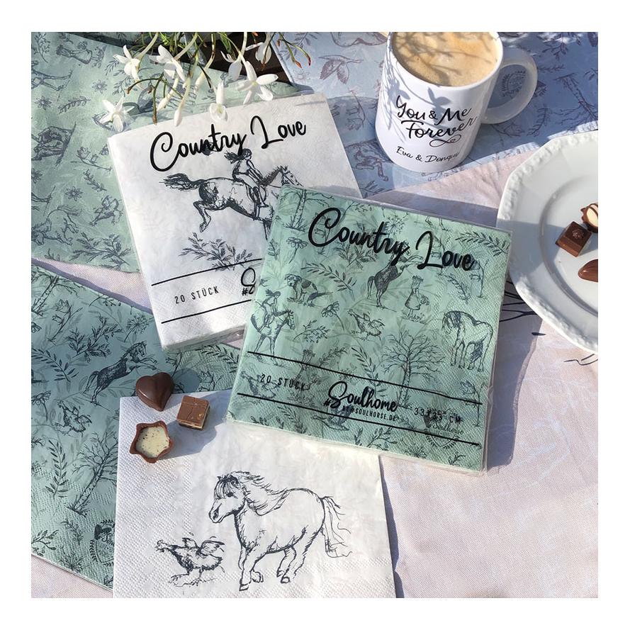 Servietten "Country Love"