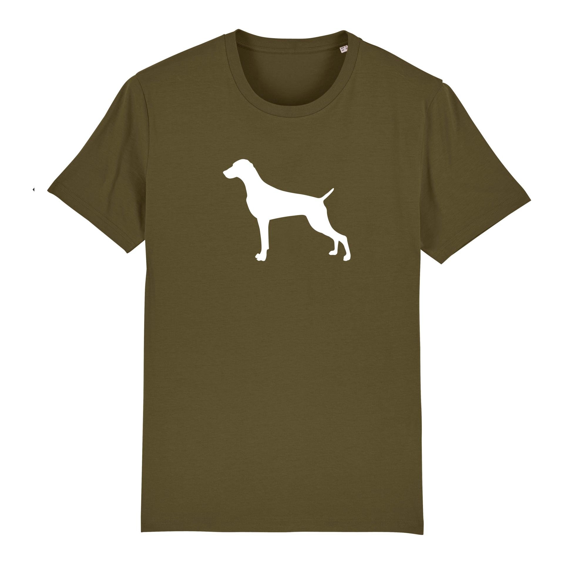 Image of Hauptner Jagd T-Shirt Weimaraner gross - British Khaki - bei Hauptner.ch