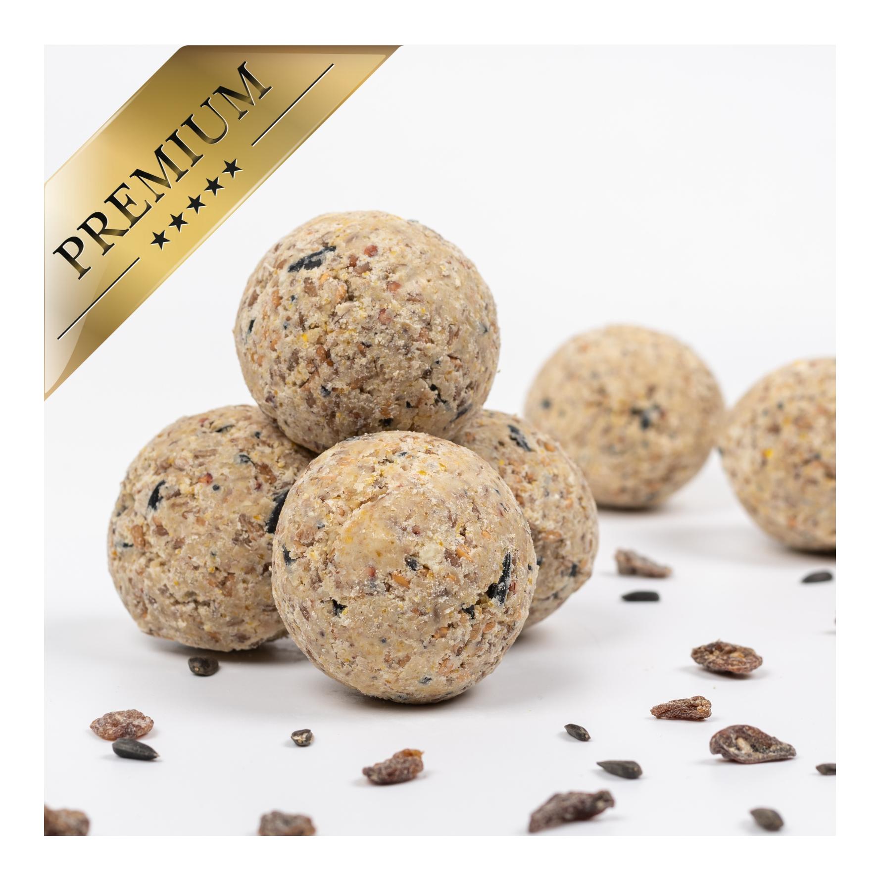 Meisenknödel aus der ALB-MÜHLE ohne Netz Vollkorn & Früchte + 2 Spender