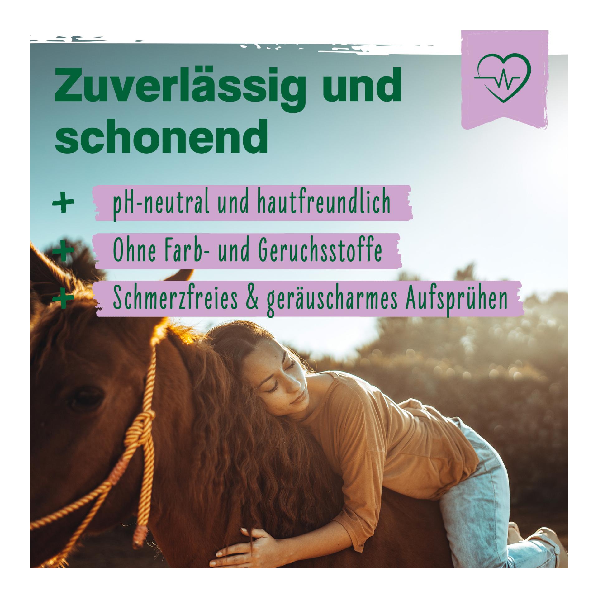 IdaPlus Mauke Spray für Pferde - schnelle Hilfe bei Mauke, Strahlfäule & Ekzemen 