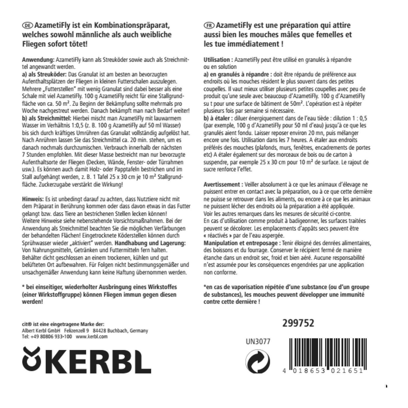 Ködergranulat AzametiFly