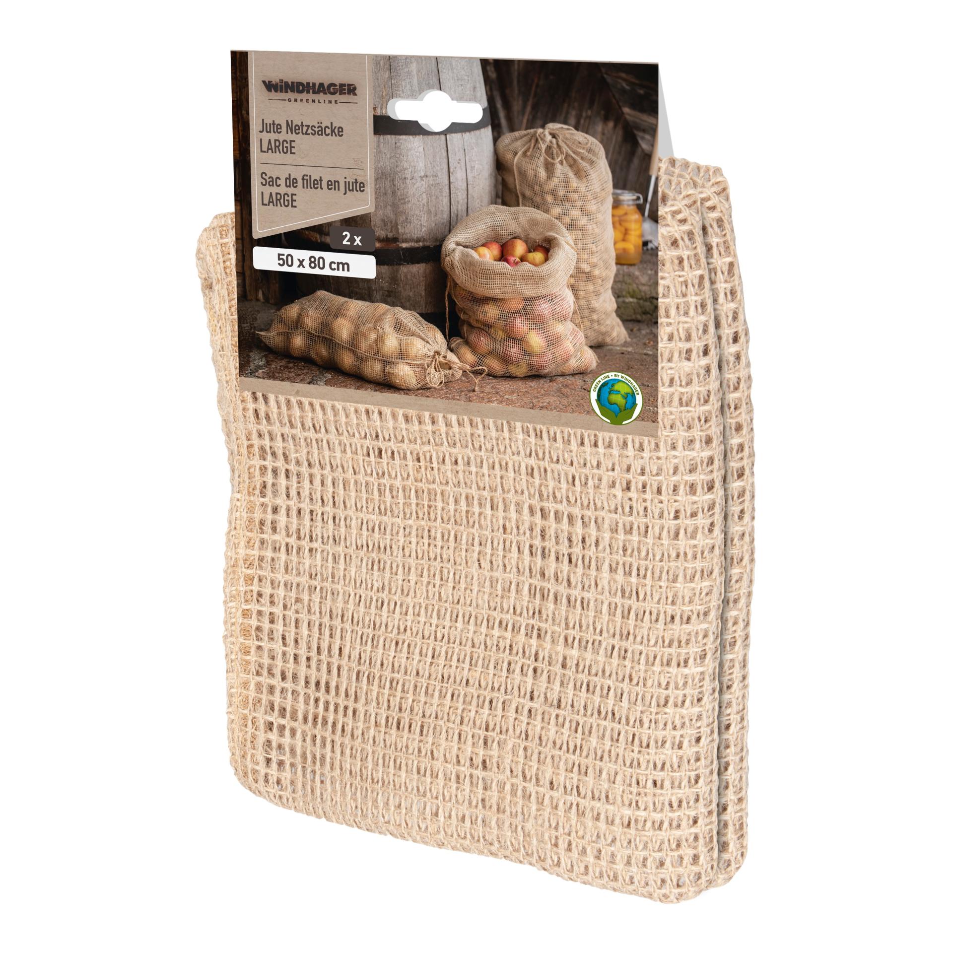 Jute Netzsäcke ÖKO mit Verschlusskordel