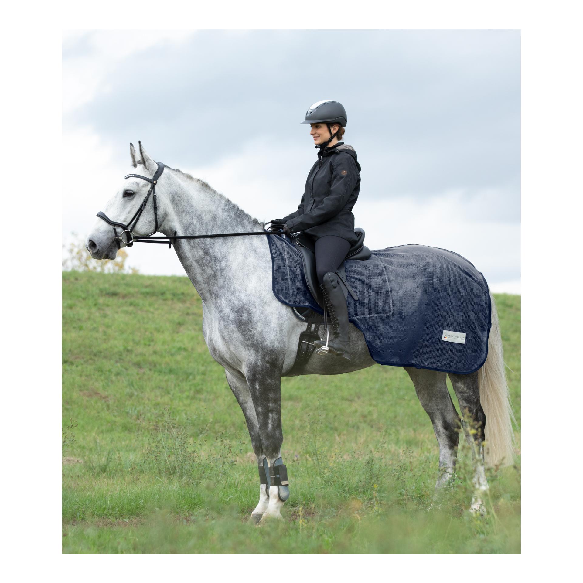 Fliegenausreitdecke Comfort - blau