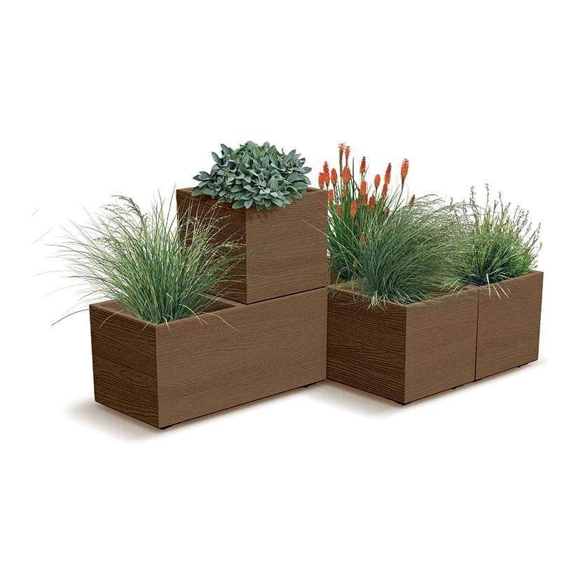 Prosperplast Blumentopf Madera Case ECO Wood