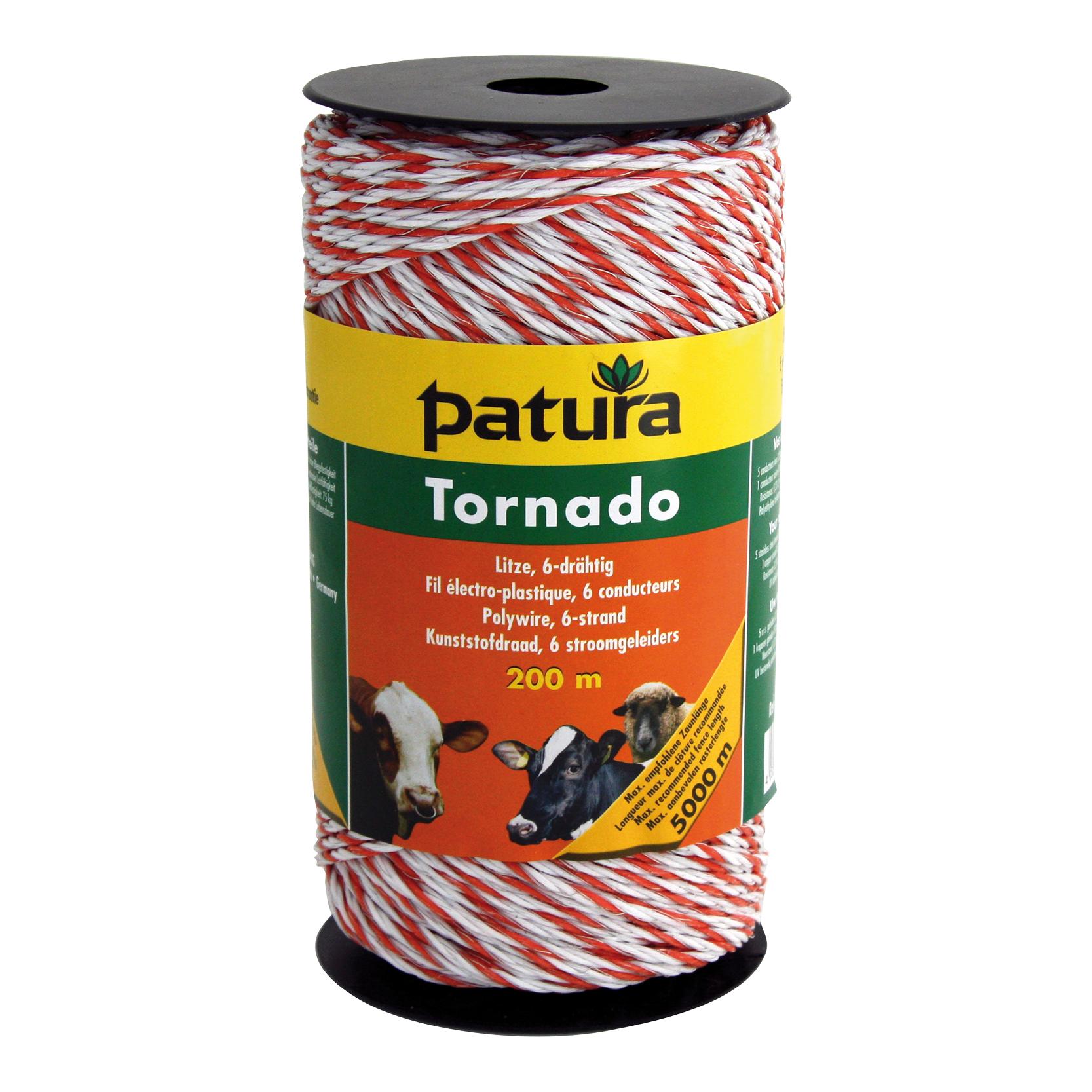 Image of Patura Weidezaunlitze Tornado - Weiss/Rot - bei Hauptner.ch