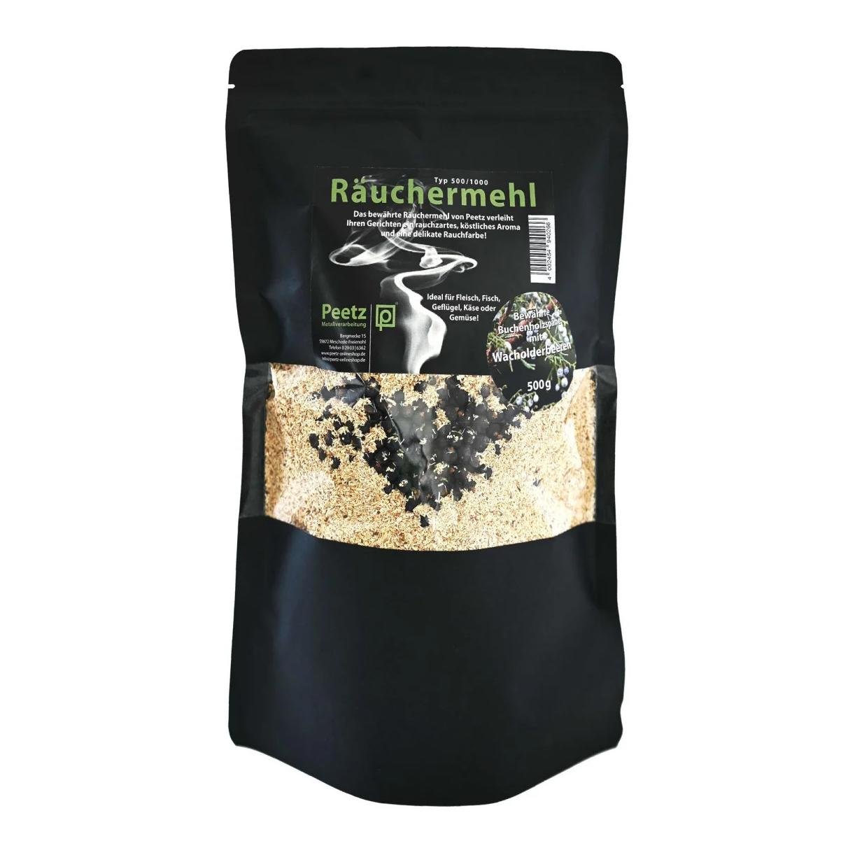 Räuchermehl mit Wacholderbeeren